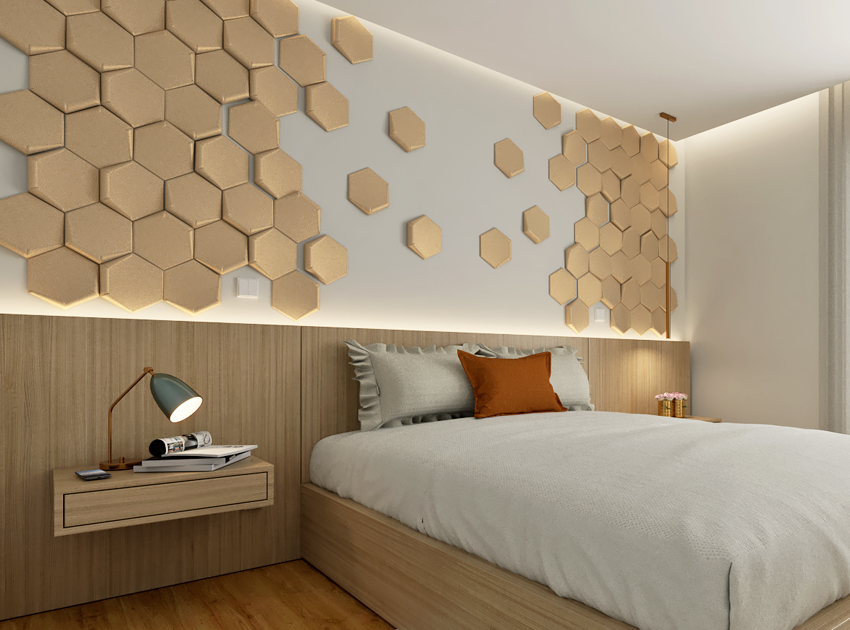 GS 3D Wall decorative panel - Hexagonal
