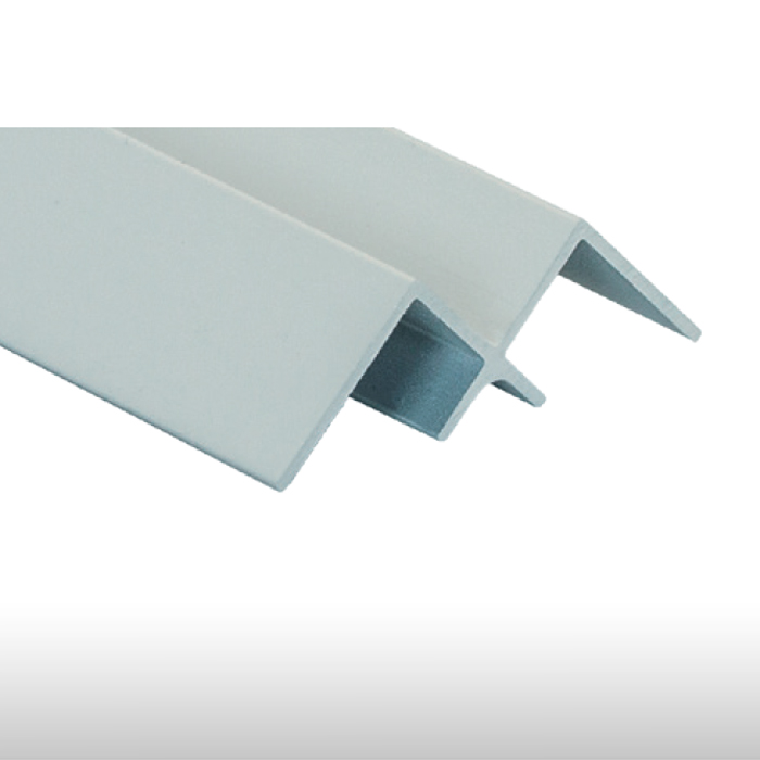 Perfil alumínio Canto Reto - para painéis decorativos de parede